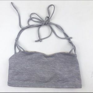 Lululemon Alight Bra Gray Halter Yoga Bra Size 4